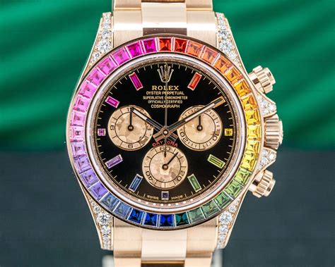 rolex daytona rainbow rose gold|rolex daytona rainbow rose gold price.